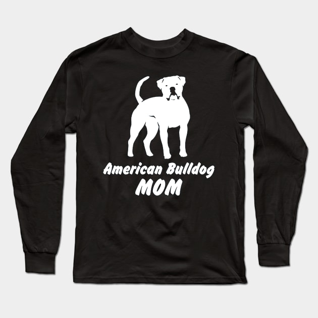 American Bulldog Long Sleeve T-Shirt by robinmooneyedesign